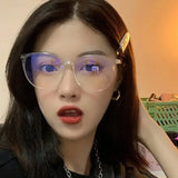 DAIIIBABYYY  -  New Transparent Computer Glasses Frame Women Men Anti Blue Light Round Eyewear Blocking Glasses Optical Spectacle Eyeglass