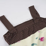 Daiiibabyyy  Fashion Polka Dot Rose Lace Tie Front Women Shirt Elegant Square Neck Sleeveless Ruched Blouse New Commute Street Outerwear