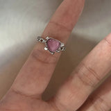 DAIIIBABYYY  -  Korean Style Simple Ribbon Bowknot Ring for Women's Fashion Personalized Open Index Sweet Bow Finger Ring Y2K Jewelry Gift Party