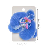 DAIIIBABYYY  -  Artificial Orchid Flower Butterfly Hair Clips for Woman Girls Phalaenopsis Pearl Duckbill Hairgrips Hairpins Hair Accessories