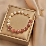New Real Pearl Fashion Bracelet Ladies Elegant Bracelet Jewelry Girlfriend Birthday Wedding Gift Wholesale
