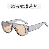 Daiiibabyyy  New Minimalist Small Frame Oval Sunglasses Ladies Outdoor Sun Shading Photography Sun Glasses Men Eyewear UV400 Eyeglasses