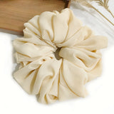 DAIIIBABYYY  -  Big Size Chiffon Scrunchies For Muslim Women Custom Elastic Volumizing Oversized Neat stitching Malaysian Bunch Hair Tie