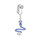 DAIIIBABYYY  -  1PC Fake Belly Button Ring Fake Belly Piercing Crown Clip On Umbilical Non Navel Fake Pircing Butterfly Cartilage Earring Clip