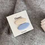 Daiiibabyyy  Milk blue pair clip Korean version broken hair bangs clip girl macaron edge clip duck bill hairpin sweet hair accessories new