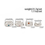 Daiiibabyyy  3/4Pcs Personalized Toe Ring Set Women Silver Color Rhinestone Inlaid Open Foot Rings Trendy Punk Vacation Jewelry Accessories