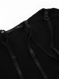 DAIIIBABYYY  -  Solid Slimming Backless Tunic Jumpsuits for Women Halter Sleeveless High Waist Spliced Metal Sexy Jumpsuits Female Fashion
