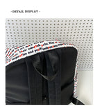 Daiiibabyyy  Letter Cat Print Mochilas Mujer University Student Mochila Large Capacity Bag Ins Casual Backpack Graffiti Bolsa Feminina