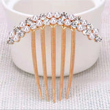 DAIIIBABYYY  -  5 Teeth Hair Side Combs Pearl Crystal Hairpin Comb Wedding Bridal Rhinestone Pearl Crystal Hair Comb Claw Hairpin Hair Accessory