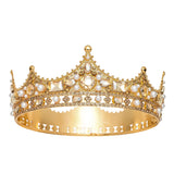 Daiiibabyyy  Luxury Wedding Crown Rhinestone Crystal Diadem Queen Crown Princess Tiaras Bridal Hair Jewelry Party Hair Accessories ﻿