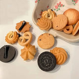 DAIIIBABYYY  -  7PCS Cute Emulational Cookie Shape Women Hair Clips Quaint Hair Accessories For Girl Gifts