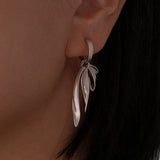 Daiiibabyyy  Ribbon Shaped Dangle Earrings For Women Designer Chic Luxury Drop Earring Party Gift
