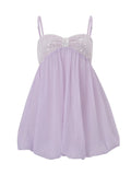 Daiiibabyyy  Summer French Sweet Solid Patchwork Sequined Spaghetti Strap Loose Camis