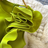 DAIIIBABYYY  -  Sexy o neck Three-dimensional flower sleeveless Dress Chic Elegant Vestidos Vintage party Women Fashion pencil dresses