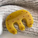 Daiiibabyyy  New Style Polka Dot Hair Claw M-Shaped Classic Claw Clips Elegant Hairpin Shark Clips Hair Accessories for Women Girls