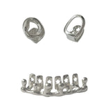 Daiiibabyyy  Personalized Fashionable Hollowed-Out Drop Earrings - Hip Tooth Accessories - Holiday Party Gifts