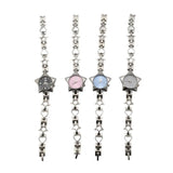 Daiiibabyyy  New Y2K Pocket Watch Charm Bracelets Zinc Alloy Adjustable Chain Clock Pendant Star Shape Charm Bag Decoration Women