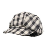 Daiiibabyyy  Japanese Retro Plaid Beret Female Summer Vintage Korean Cap Women Painter Hat Vintage Octagonal Hat 2026