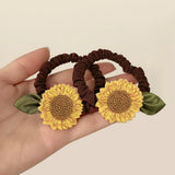 Daiiibabyyy  2pcs sunflowers hair rope hair rings, fixed hair and ponytail, suitable for thick hair thin hair, suitable for women and girls,