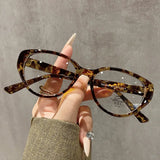 DAIIIBABYYY  -  Luxury Cat Eye Finished Myopia Glasses Unisex Prescription Near Sight Eyeglasses Anti-blue Light Minus Diopter Eyewear