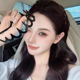 DAIIIBABYYY  -  Fashion Bangs Broken Hair Teethed Non-slip Amber HairBand for Women Girls Sweet Hair Ornament Headband Fashion Hair Accessories