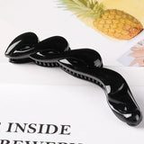 DAIIIBABYYY  -  Korean Simple Banana Clip High Ponytail Claw Clip Ponytail Holder Women Girls Barrettes Headwear Hair Accessories Braiding Tools