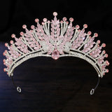 Daiiibabyyy  Baroque Royal Queen AB Crystal Rhinestone Wedding Bride Crowns for Women Princess Tiaras Quinceanera Hair Dress Accessory