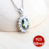 Daiiibabyyy 925 Sterling Silver Bridal Jewelry Sets Zircon Ladies Jewellery Wedding Rings Earrings Pendant Bracelets Necklace Set For Women