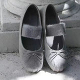 Daiiibabyyy  New Flats Women Ballet Dance Shoes Suede Bow Shallow Loafers Shoes Dress Fashion Autumn Casual Luxury Cozy Zapatos De Mujer