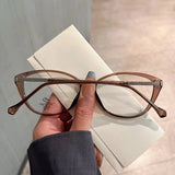 Daiiibabyyy  Material Eyeglass Frames for Men Cat Eye Shape Stylish Woman Eyeglasses Blue Light Blocking Glasses Frame