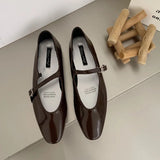 DAIIIBABYYY  -  Summer New Women Flat Shoes Fashion Green Beige Shallow Ladies Casual Soft Mary Jane Shoes Outdoor Dress Flat Ballet Shoes