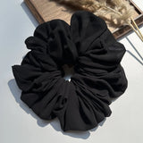 DAIIIBABYYY  -  Big Size Chiffon Scrunchies For Muslim Women Custom Elastic Volumizing Oversized Neat stitching Malaysian Bunch Hair Tie
