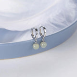 Daiiibabyyy Hetian Jade Ear Line Transfer Safe Buckle Chinese Style Earrings Female Summer Temperament Ancient Style Net Red Dropship