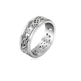 DAIIIBABYYY  -  Irish Celtics Knot Rings Men Women Stainless Steel Clear Zircon Amulet Couple Ring Jewelry Wedding Band Gift 2024 New In