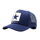 DAIIIBABYYY  - New Summer Unisex Women Men Baseball Caps Male Female Breathable Mesh Snapback Hats Five-pointed Star Driver Sunshade Hat