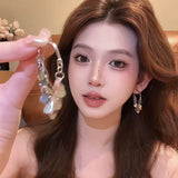 Daiiibabyyy  New Senior Luxury Delicate Long Tassels Drop Earrings Fashion Versatile Exaggerate Metal Women Jewelry Girl's Earrings