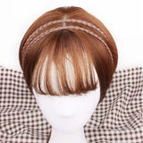Daiiibabyyy  Pop Synthetic Head hoop Headwear 4 colors Twist Headband Wig Headband Braided Hair Band Synthetic Wig Double Braided