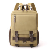 Daiiibabyyy  Canvas retro backpack, outdoor hiking, multifunctional, multi compartment, chest bag, side backpack