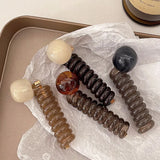 DAIIIBABYYY  -  Cute Braid Rubber Bands for Women Girls Telephone Wire Hair Ties Spiral Spool Headbands Ponytail Girls Hair Accessories