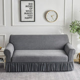 DAIIIBABYYY  -  1pc Jacquard Waterproof Sofa Slipcover Non-slip Stretch Sofa Cover Skirt Couch Cover for Bedroom Office Living Room Home Decor
