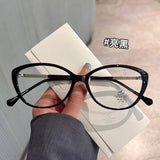 Daiiibabyyy  Material Eyeglass Frames for Men Cat Eye Shape Stylish Woman Eyeglasses Blue Light Blocking Glasses Frame