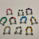 Daiiibabyyy  All-match Cool Lovely Girls Sweet Fashion Design Korean Style Earring Colorful Bead Women Jewelry Retro Ear Bone Stud