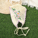Daiiibabyyy  Women Crochet Hair Bands Retro Hawaii Bohemia Headwear Bandana Headwarps Fashion Holiday Photo Styling Hair Scarf Hair Accessory