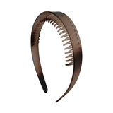 Daiiibabyyy  Leopard Print Wide Tooth Hair Headband Teeth for Women Non Slip Resin Hair Hoop Styling Hair Accessories for Thick Thin Hair