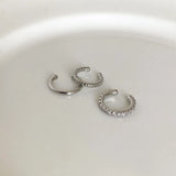 Daiiibabyyy  3pcs/set Clips Earring for Women Unisex Minimalist Fashion Cartilage Hoop Earings Ear Cuff Fake Piercing Clip on Ear Jewelry