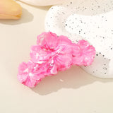 Daiiibabyyy  Flower Korean Hair Claw Women Simple Acetic Acid Hair Crab Hairpin Fashion Hair Accessories Festival Gift Shark Clip Headwear