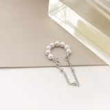Daiiibabyyy 1PC Fashion Silver Pearl Clips Ear Cuff For Women Men Non-Piercing Fake Cartilage Wrap Earrings Wholesale Jewelry Girl Gift