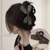 Daiiibabyyy  1 Pc Large Size Full-Pointed Butterfly Knot Hairpin for Capturing Hair Volume. Elegant and Sophisticated Hair Accessory for the