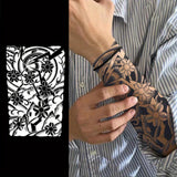 Daiiibabyyy  1 Sheet Herbal Finger Tattoo Sticker Waterproof and Long-lasting Temporary Tattoo