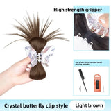 Daiiibabyyy  Lazy Style Chicken Feather Hair Clip Bun Wig High Ponytail Sexy Girl Chicken Nest Headband Hair Extension Chinese Origin